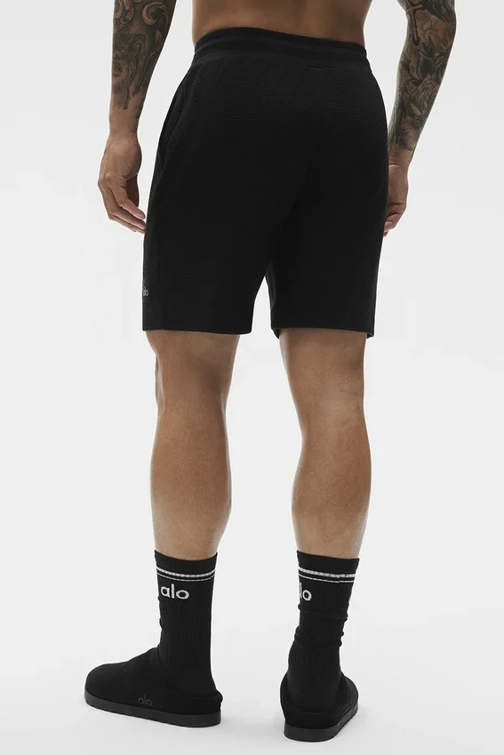 Shorts de détente « Waffle » 7" - Noir