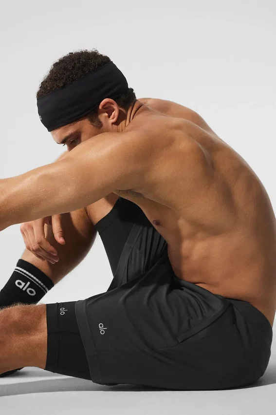 Shorts de performance 2-en-1 Conquer React - Anthracite/Noir