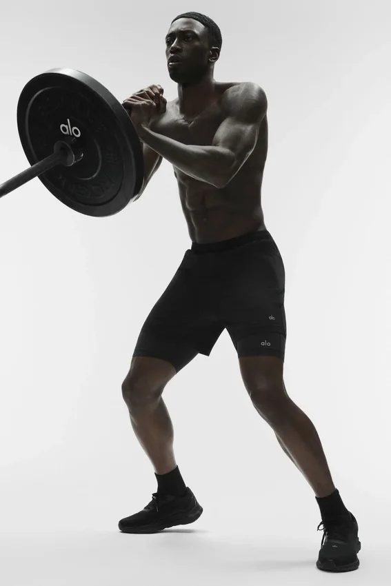 Shorts de performance 2-en-1 Conquer React - Noir/Noir