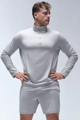 Shorts de performance Conquer React 7" - Gris chiné athlétique