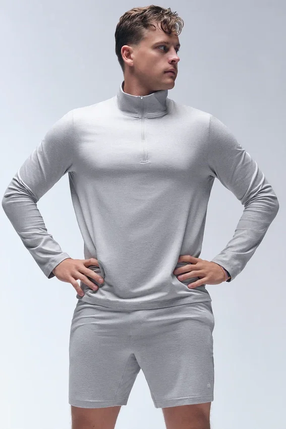 Shorts de performance Conquer React 7" - Gris chiné athlétique