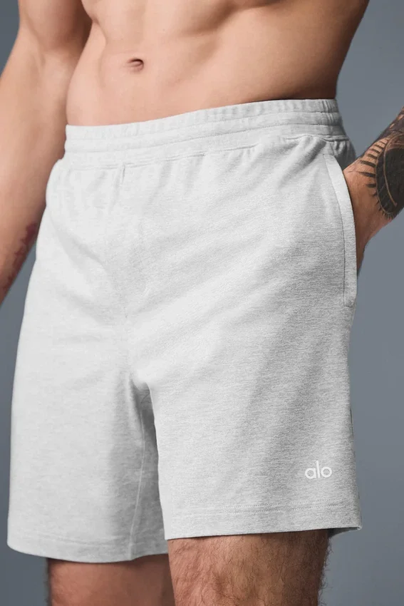 Shorts de performance Conquer React 7" - Gris chiné athlétique