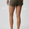 Shorts de précision Alo Softsculpt High-Waist 3" - Olive Tree