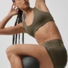 Shorts de précision Alo Softsculpt High-Waist 3" - Olive Tree