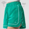 Shorts de sport Motivate - Vert sapin/Blanc