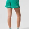Shorts de sport Motivate - Vert sapin/Blanc