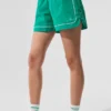 Shorts de sport Motivate - Vert sapin/Blanc