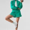Shorts de sport Motivate - Vert sapin/Blanc