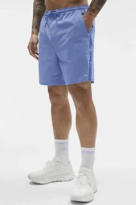 Shorts de surf High Tide 7″ – Bleu Provence