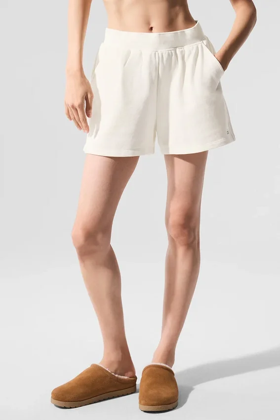 Shorts de survêtement Low Key — Ivoire