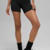 Shorts double « Airbrush » 5" – Noir/Blanc