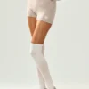 Shorts « Embrace » en cachemire High-Waist – Oat Heather