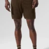 Shorts en maille aérée - Espresso