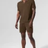 Shorts en maille aérée - Espresso