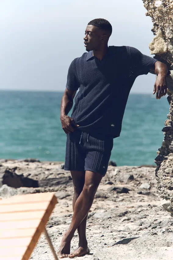 Shorts en maille Coastline 7" - Bleu marine