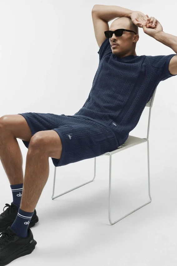 Shorts en maille Coastline 7" - Bleu marine