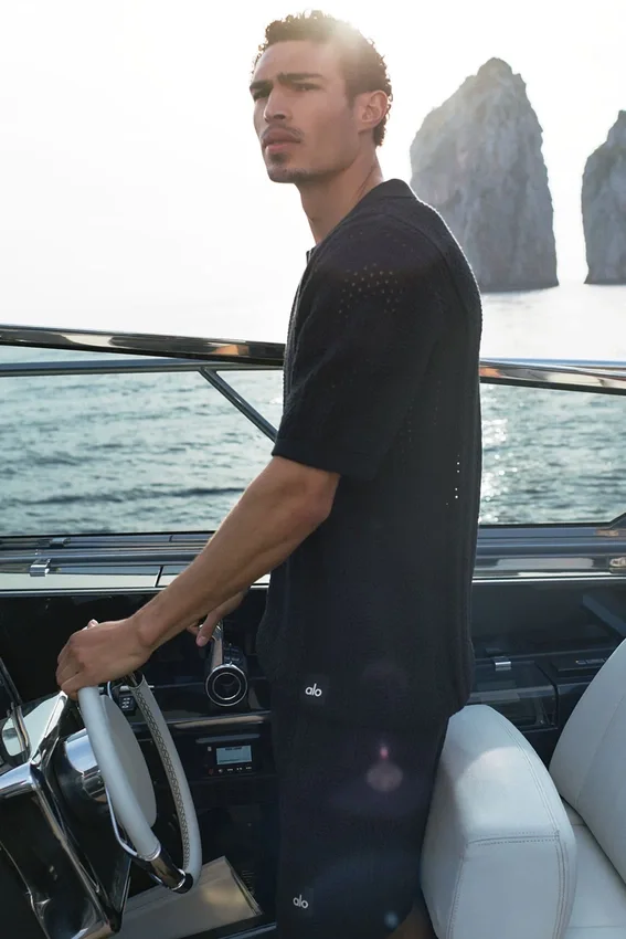 Shorts en maille Coastline 7" - Noir