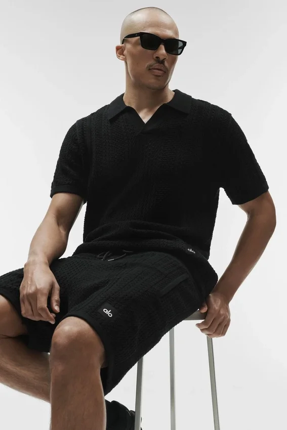 Shorts en maille Coastline 7" - Noir