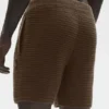 Shorts en maille droite 5" - Espresso