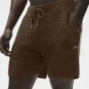 Shorts en maille droite 5" - Espresso