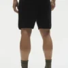 Shorts en maille droite 5" - Noir
