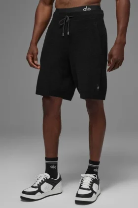 Shorts en maille Sports Club 7" - Noir