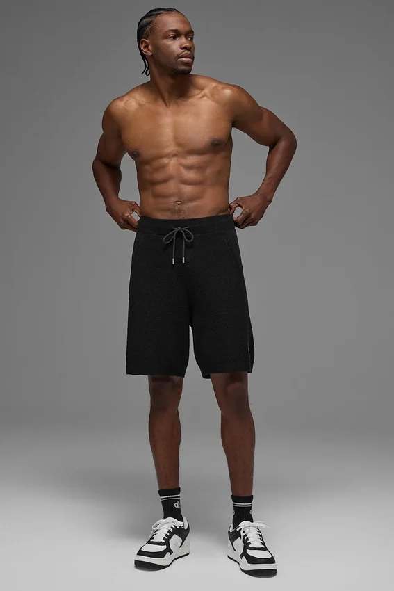 Shorts en maille Sports Club 7" - Noir