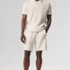 Shorts en maille « Sports Club » de 7" – Ivoire