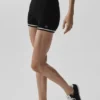 Shorts en maille « Tennis Club Pull » – Noir/Ivoire