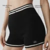 Shorts en maille « Tennis Club Pull » – Noir/Ivoire