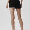 Shorts en maille « Tennis Club Pull » – Noir/Ivoire
