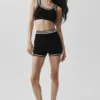 Shorts en maille « Tennis Club Pull » – Noir/Ivoire