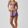 Shorts en soie Luminous – Prune