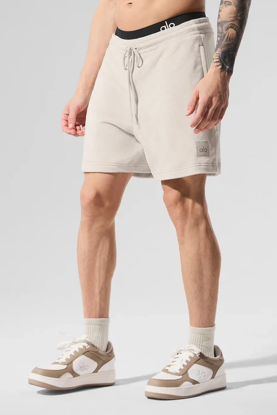 Shorts en tissu éponge Coastal 7" - Couleur « Bone »