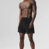 Shorts en tissu éponge Coastal de 7" — Noir