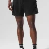 Shorts en tissu éponge Coastal de 7" — Noir