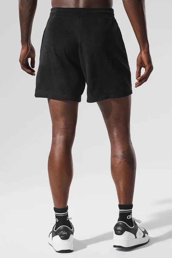 Shorts en tissu éponge Coastal de 7" — Noir