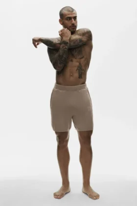 Shorts « Ever Soft » en coton et cachemire, 7" - Gravel