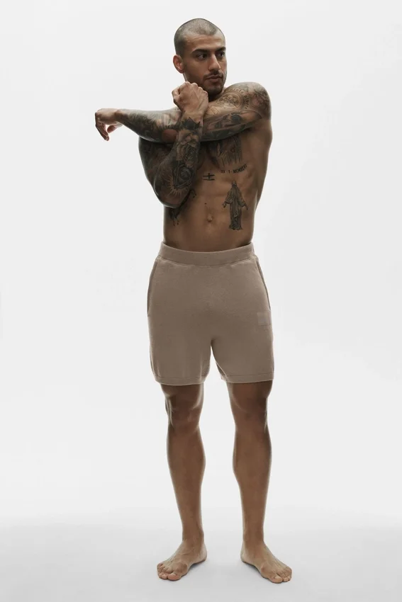 Shorts « Ever Soft » en coton et cachemire, 7" - Gravel