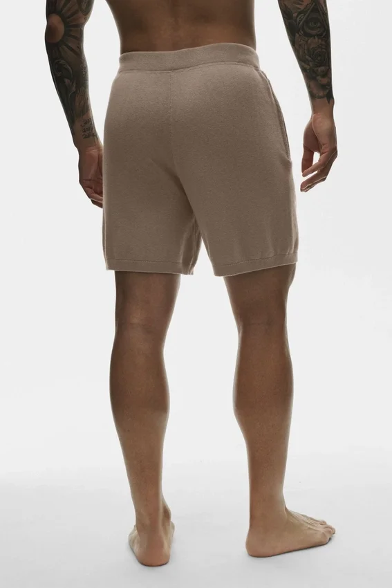 Shorts « Ever Soft » en coton et cachemire, 7" - Gravel
