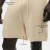 Shorts « Ever Soft » en coton et cachemire de 7" - Beige sable