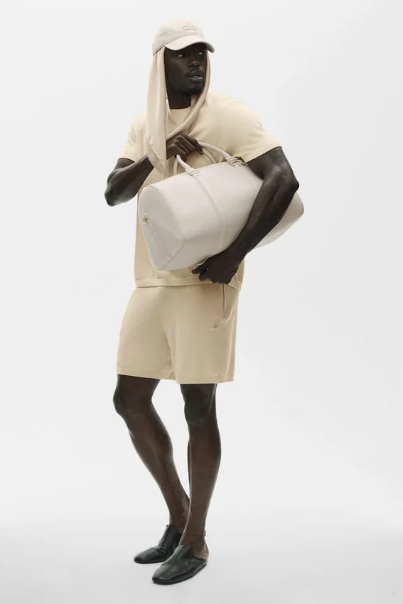 Shorts « Ever Soft » en coton et cachemire de 7" - Beige sable