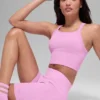 Shorts « Favorite » à côtes sans coutures 5" - Rose « Candy Heart »