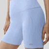 Shorts « Favorite » en tissu côtelé sans coutures 5" - Bleu Provence clair
