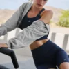Shorts « Favorite » sans coutures à côtes de 5" - Bleu marine