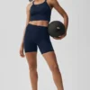Shorts « Favorite » sans coutures à côtes de 5" - Bleu marine