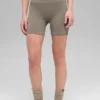 Shorts « Favorite » sans coutures à côtes de 5" - Cacao clair