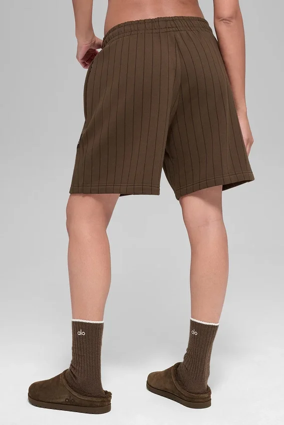 Shorts à fines rayures 7" – Fines rayures couleur espresso