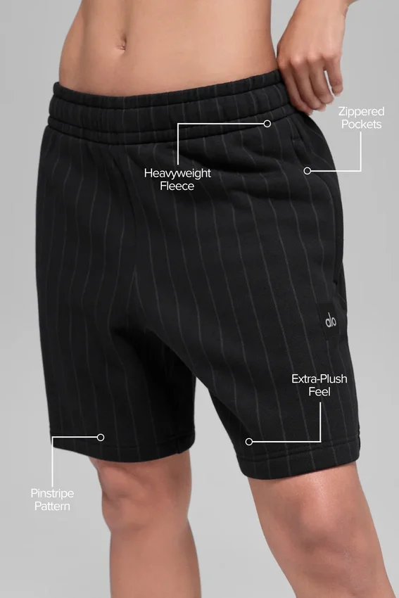 Shorts à fines rayures 7" - Rayures noires