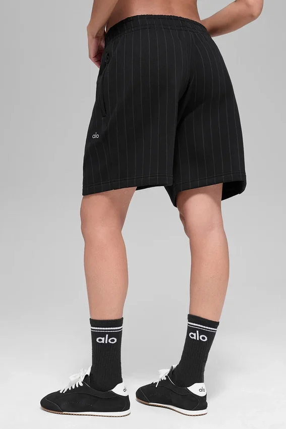 Shorts à fines rayures 7" - Rayures noires